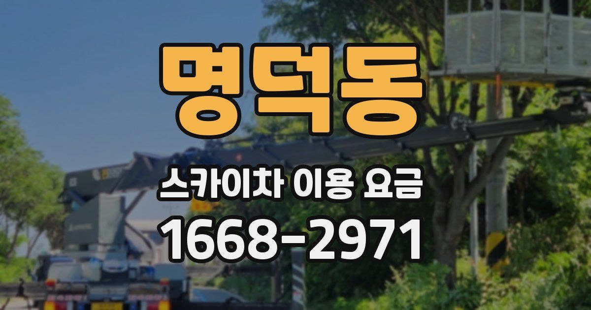 명덕동 스카이차 이용 요금