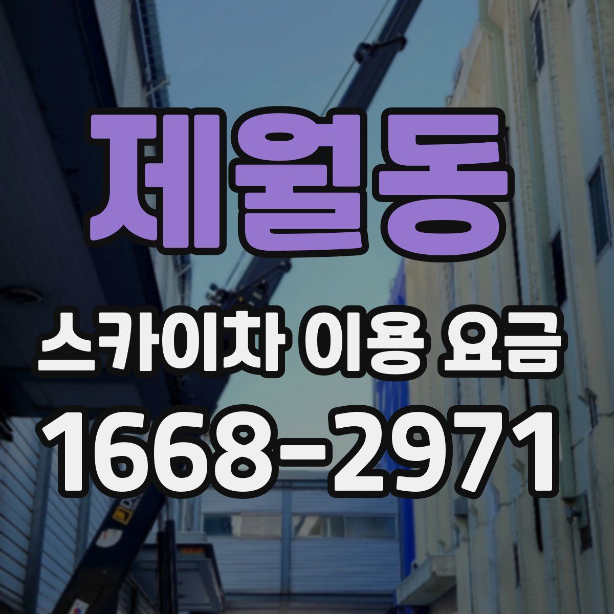 제월동 스카이차 이용 요금