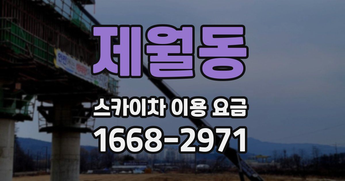 제월동 스카이차 이용 요금