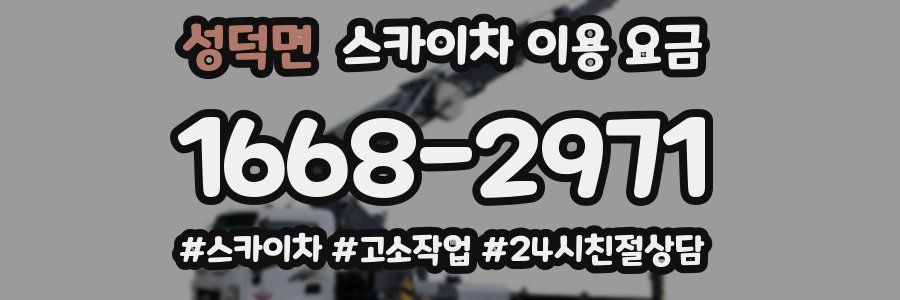 성덕면 스카이차 이용 요금