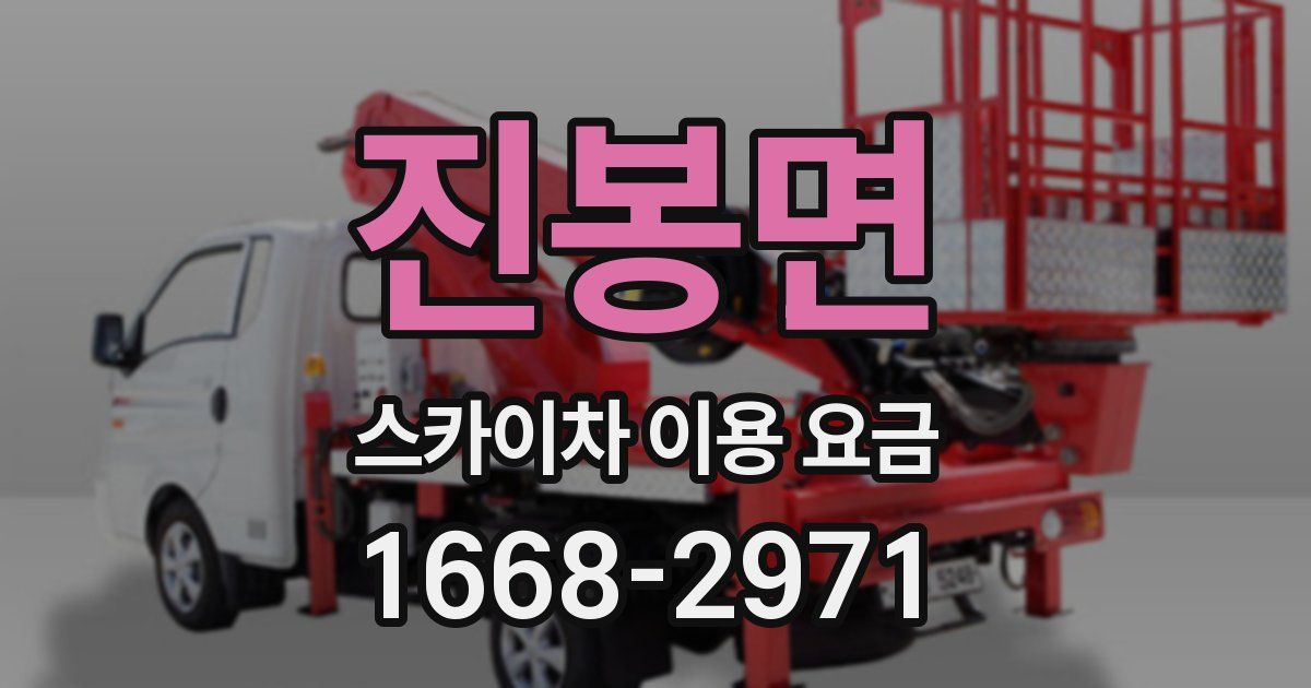 진봉면 스카이차 이용 요금