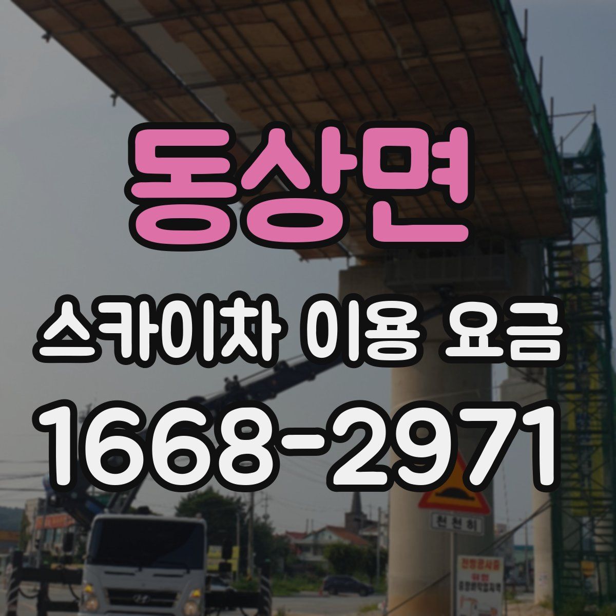 동상면 스카이차 이용 요금