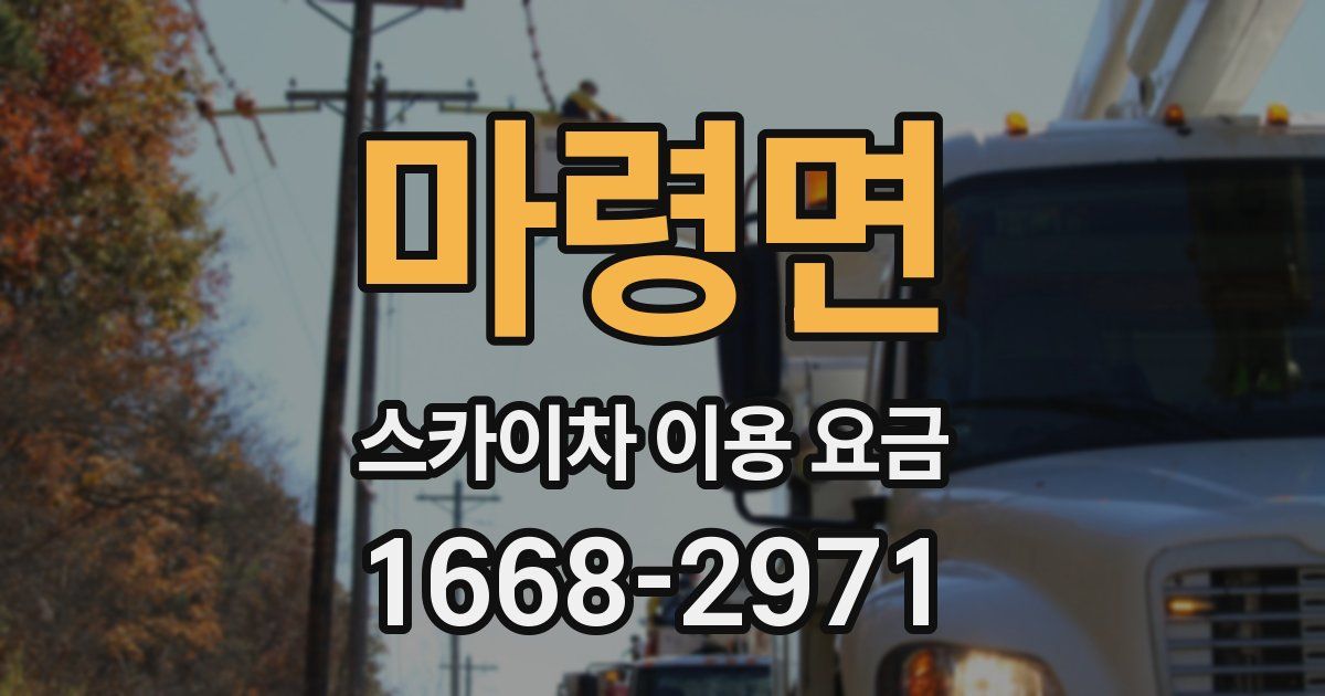 마령면 스카이차 이용 요금