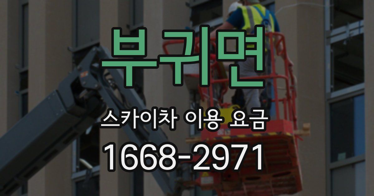 부귀면 스카이차 이용 요금