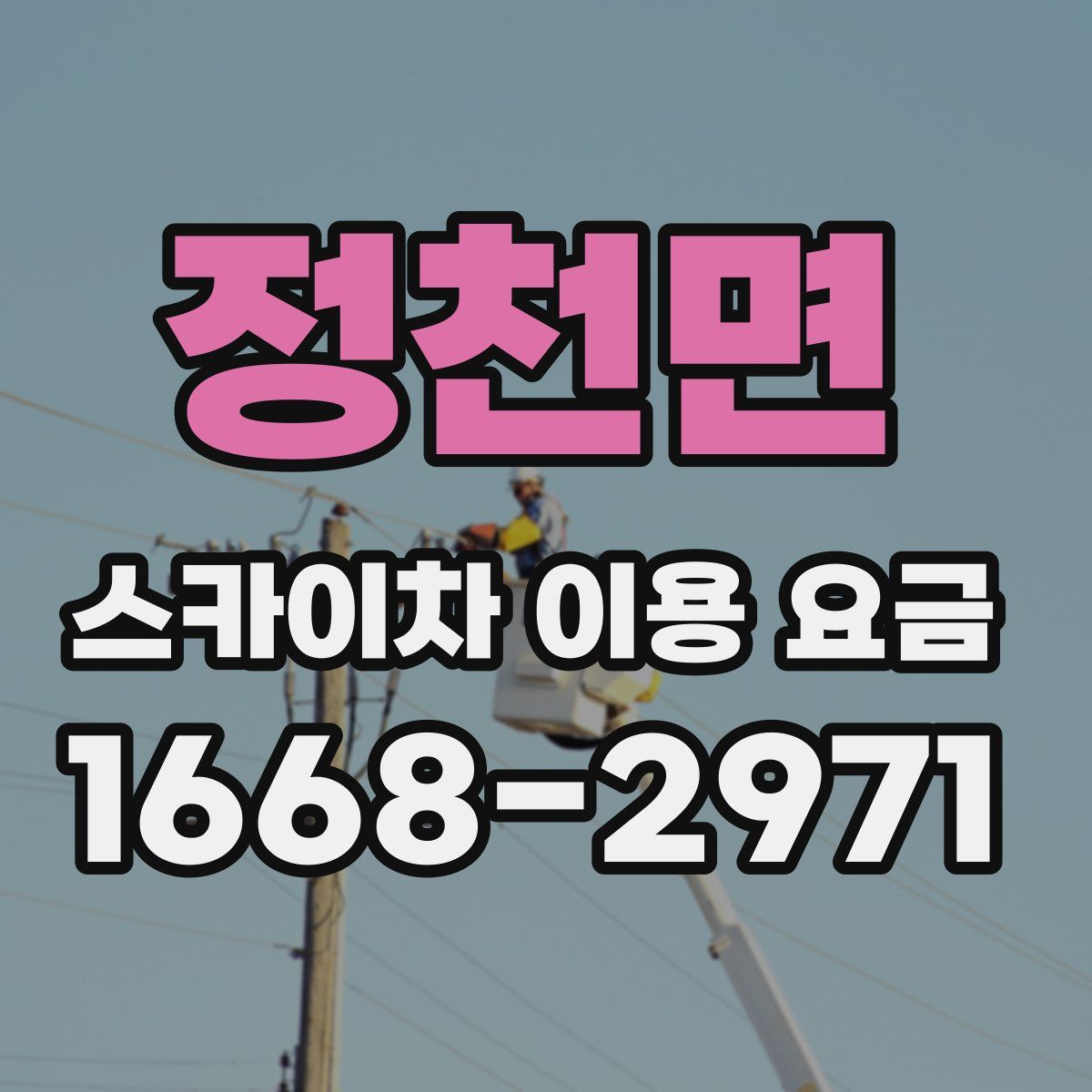 정천면 스카이차 이용 요금