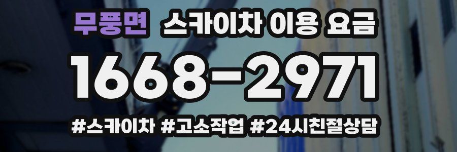 무풍면 스카이차 이용 요금