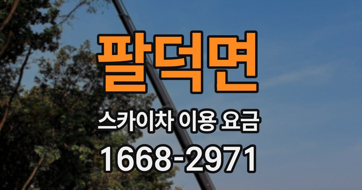 팔덕면 스카이차 이용 요금
