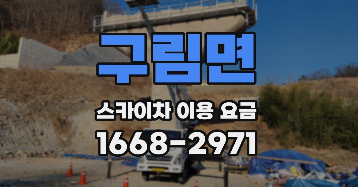 구림면 스카이차 이용 요금