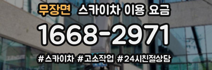 무장면 스카이차 이용 요금