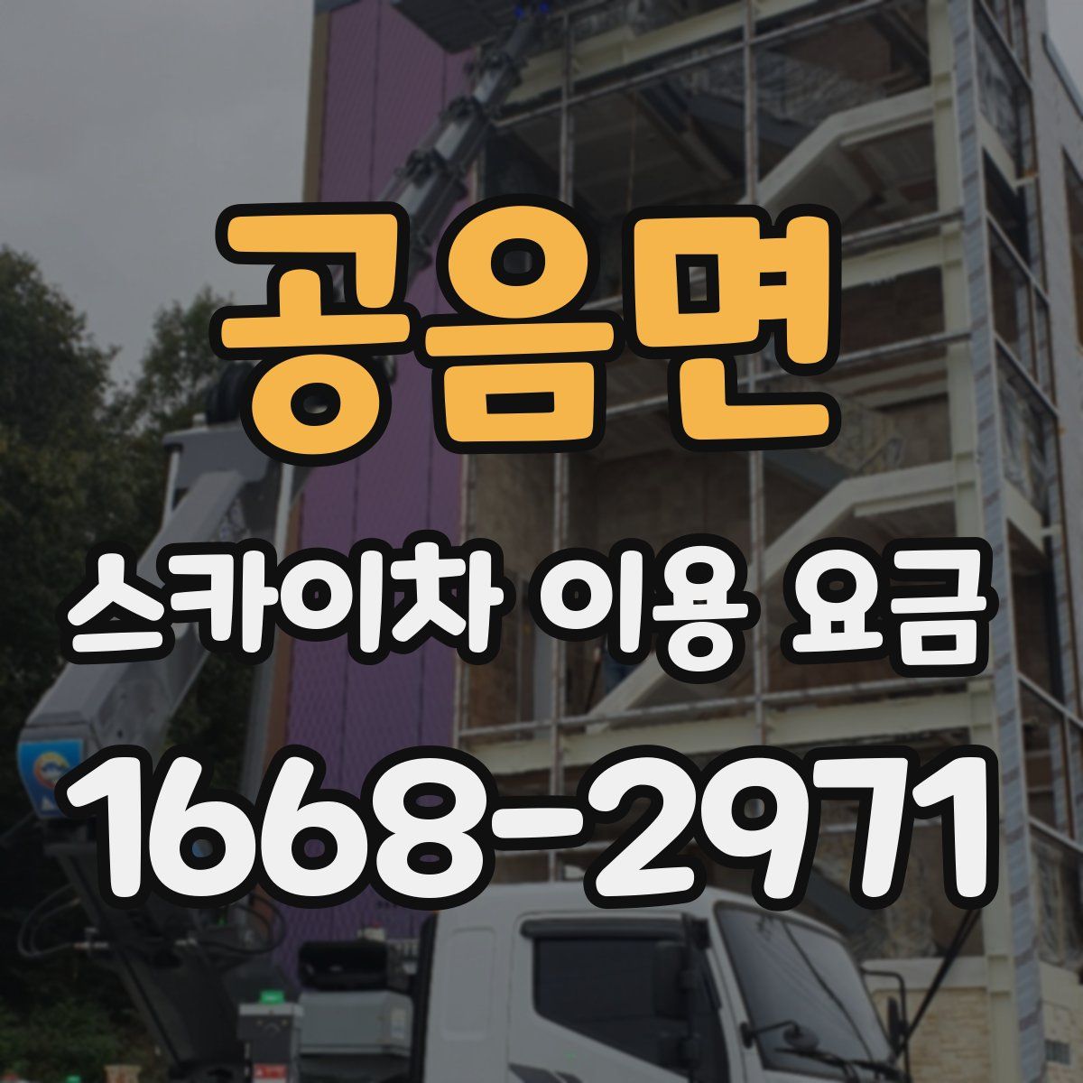 공음면 스카이차 이용 요금