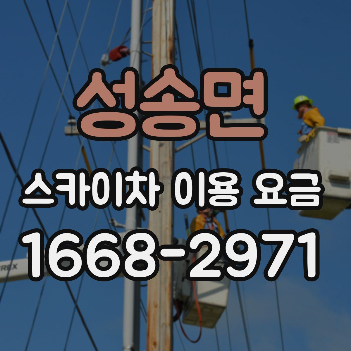 성송면 스카이차 이용 요금