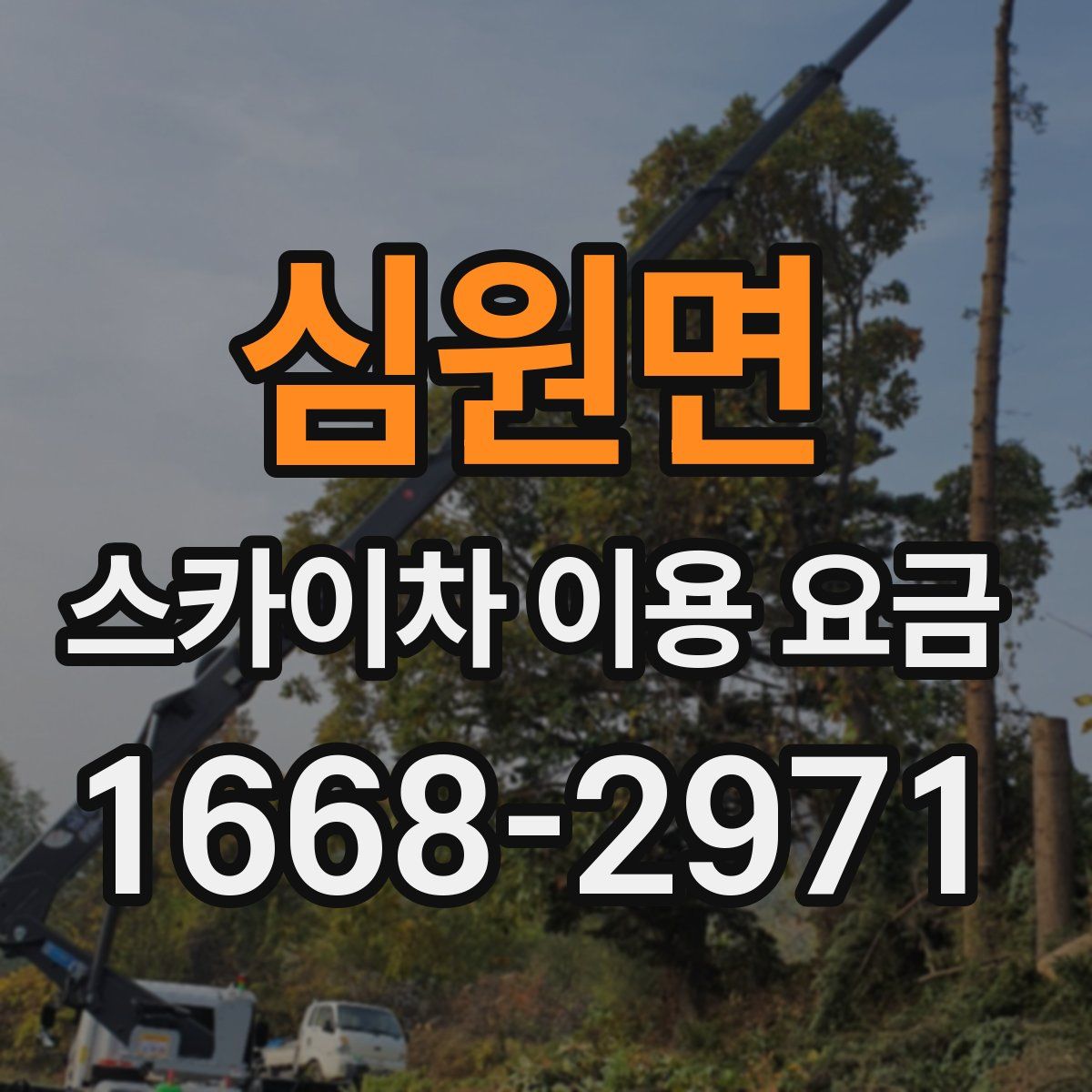 심원면 스카이차 이용 요금