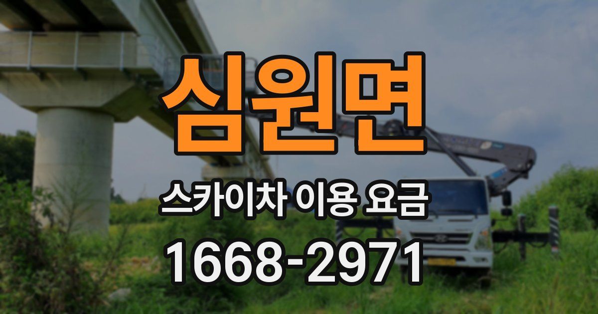 심원면 스카이차 이용 요금