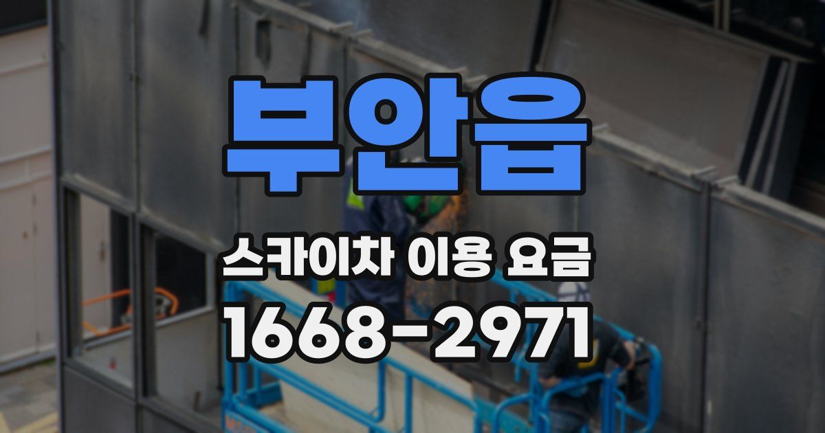 부안읍 스카이차 이용 요금
