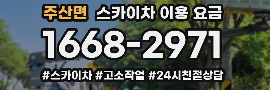 주산면 스카이차 이용 요금
