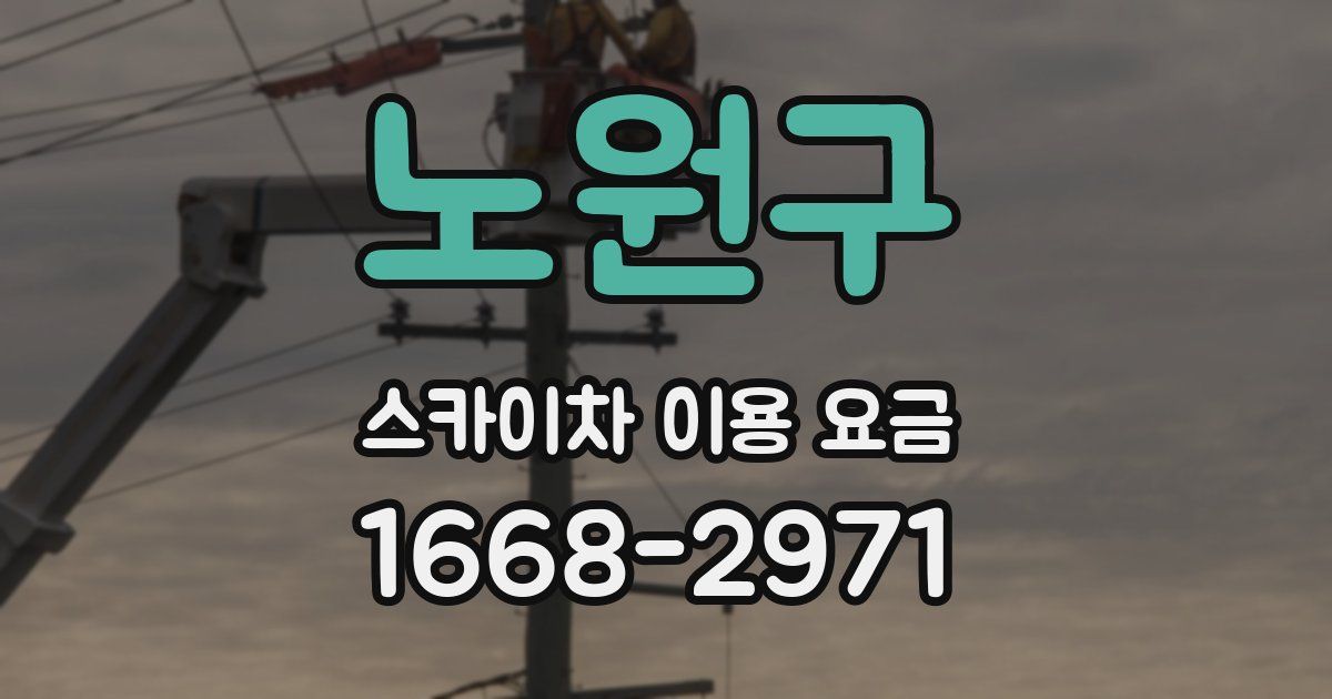 노원구 스카이차 이용 요금