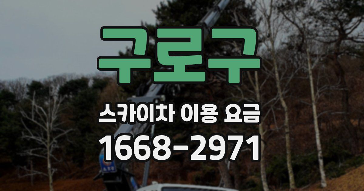 구로구 스카이차 이용 요금