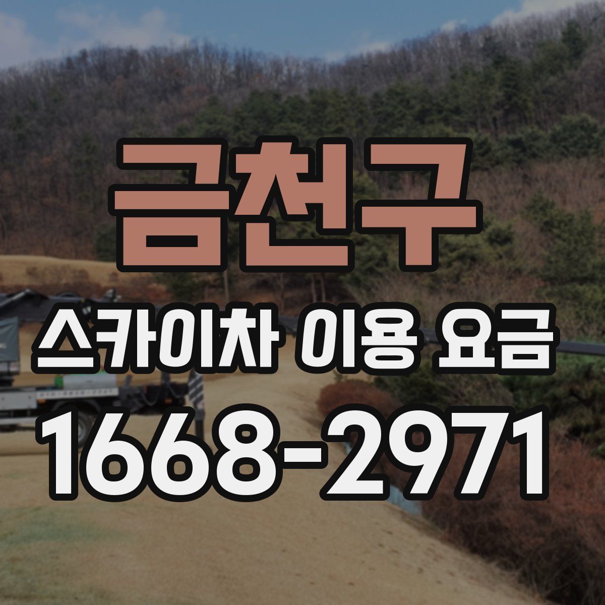 금천구 스카이차 이용 요금