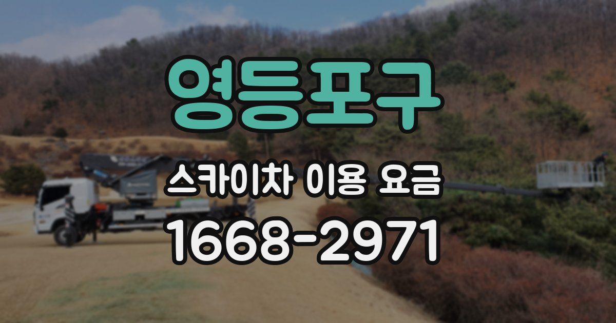 영등포구 스카이차 이용 요금
