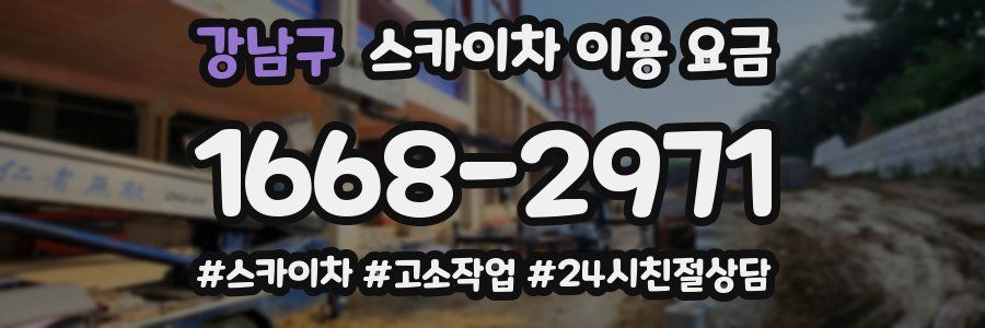 강남구 스카이차 이용 요금