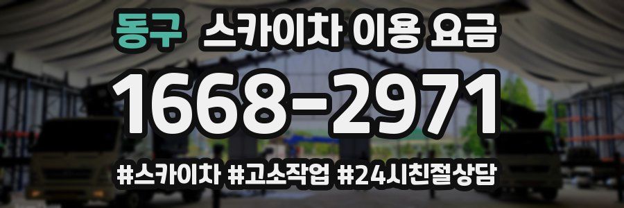 동구 스카이차 이용 요금