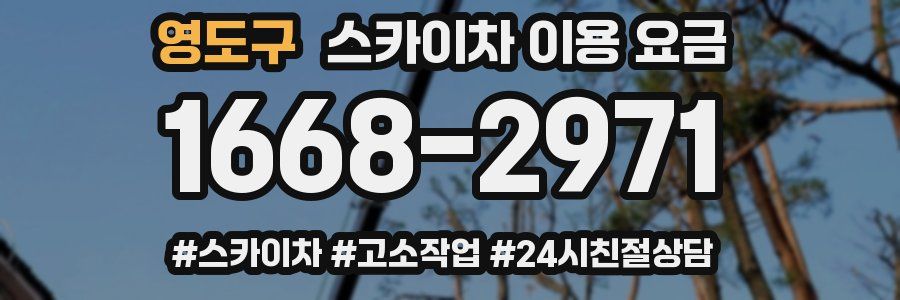 영도구 스카이차 이용 요금