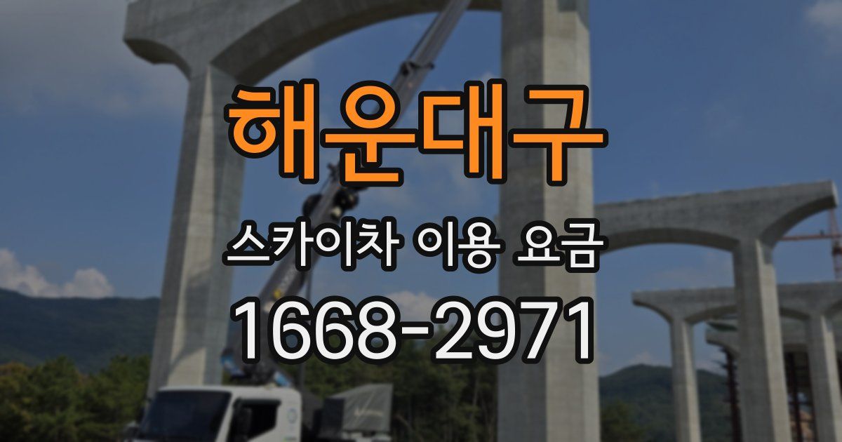 해운대구 스카이차 이용 요금