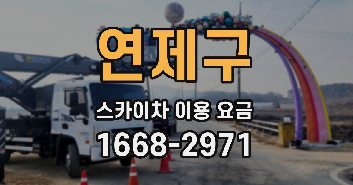 연제구 스카이차 이용 요금