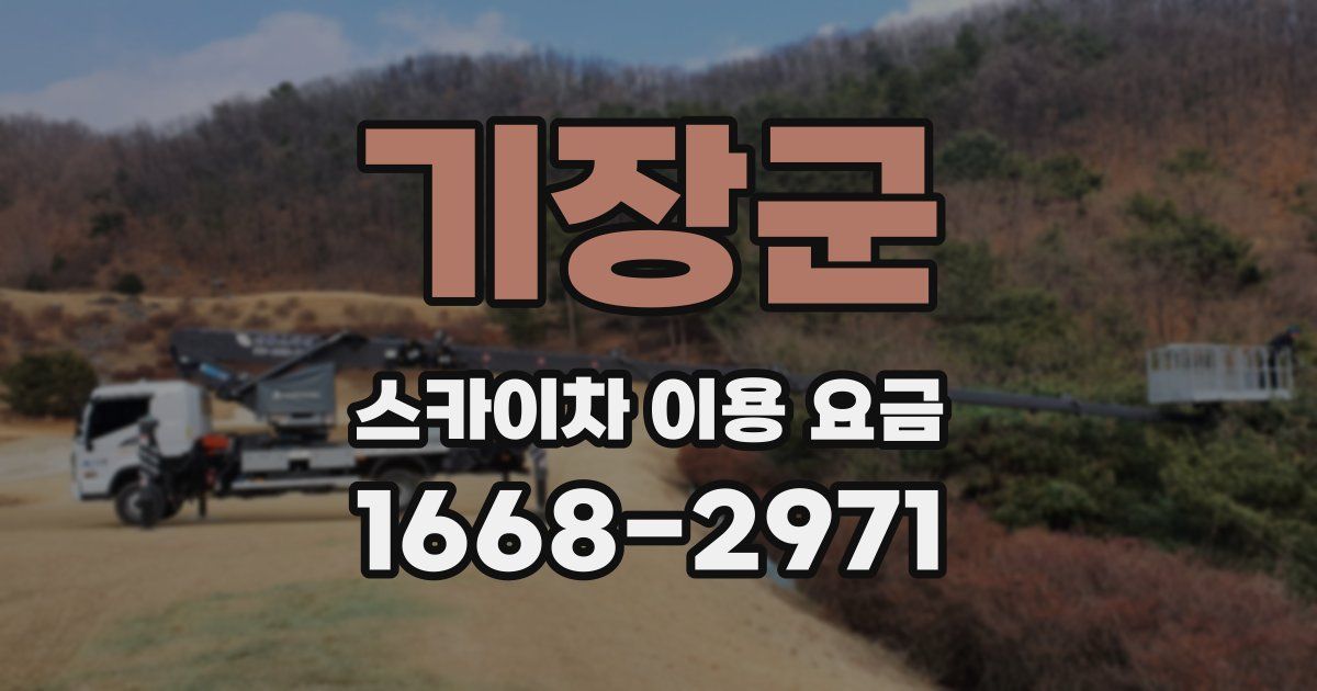 기장군 스카이차 이용 요금