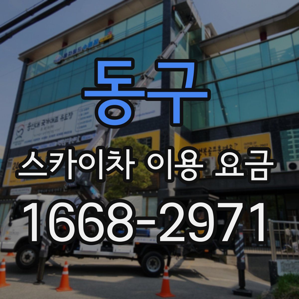 동구 스카이차 이용 요금
