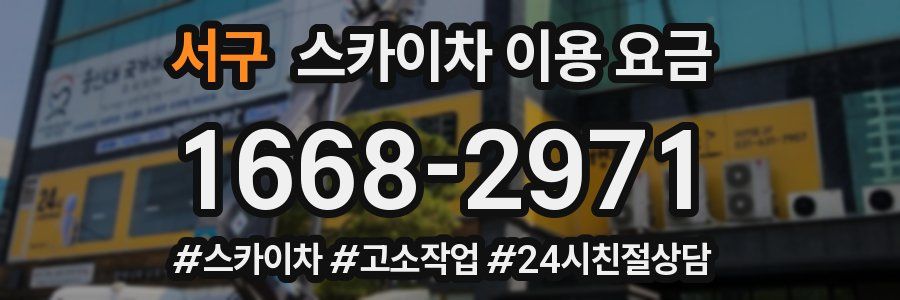 서구 스카이차 이용 요금