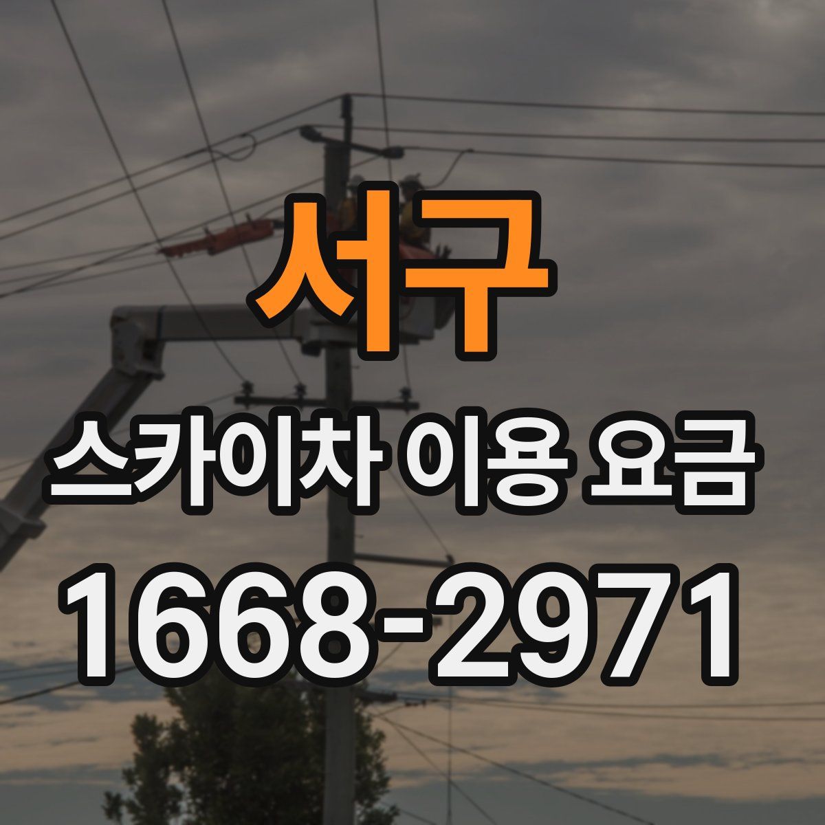 서구 스카이차 이용 요금