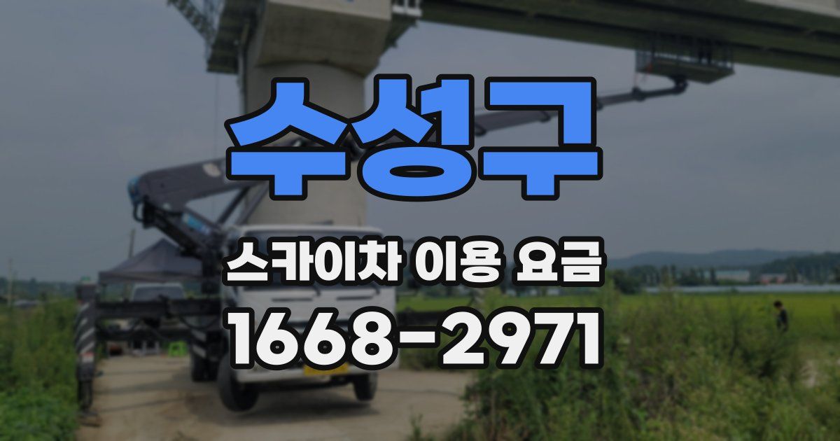수성구 스카이차 이용 요금