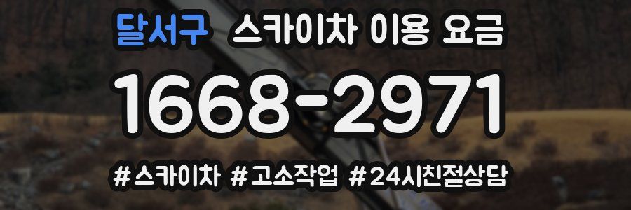 달서구 스카이차 이용 요금