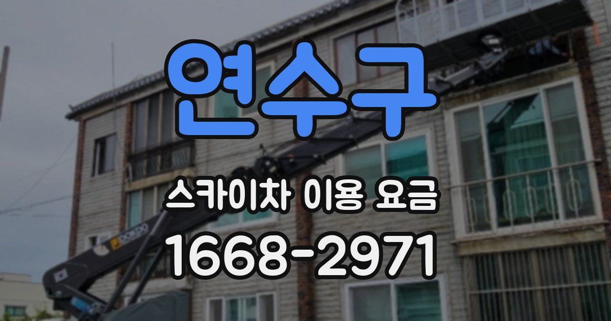 연수구 스카이차 이용 요금