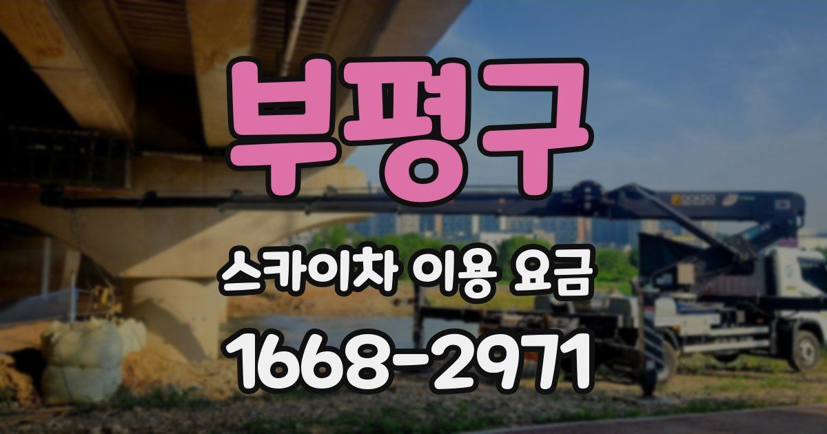부평구 스카이차 이용 요금