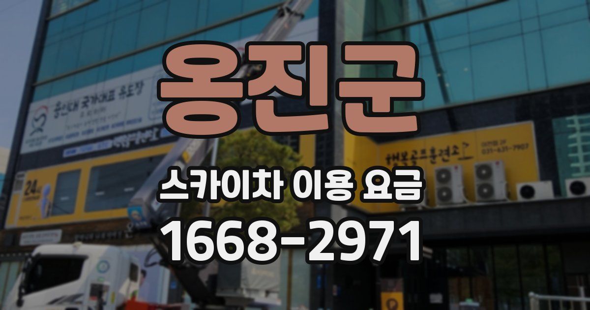 옹진군 스카이차 이용 요금