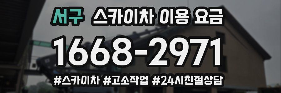 서구 스카이차 이용 요금
