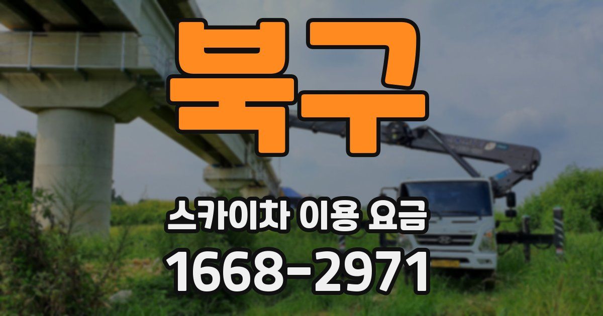 북구 스카이차 이용 요금