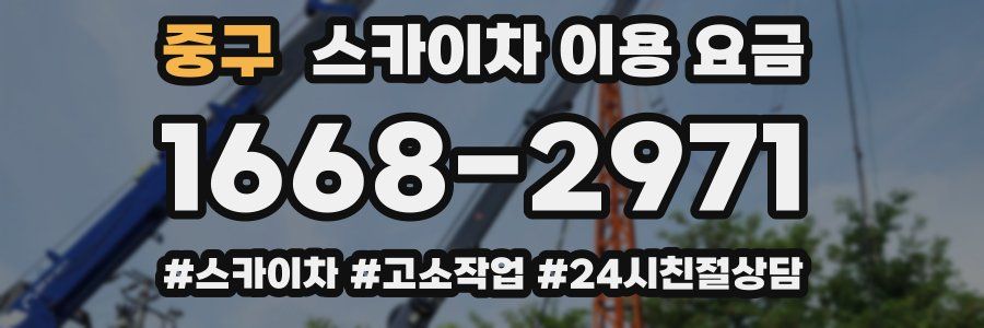 중구 스카이차 이용 요금
