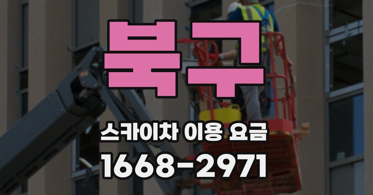 북구 스카이차 이용 요금