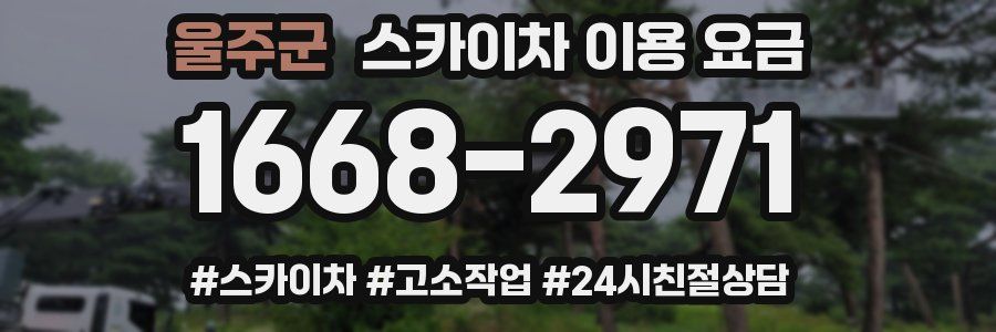 울주군 스카이차 이용 요금
