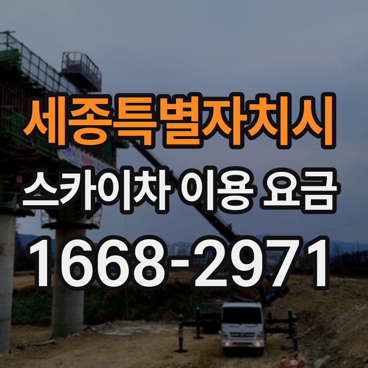 세종특별자치시 스카이차 이용 요금