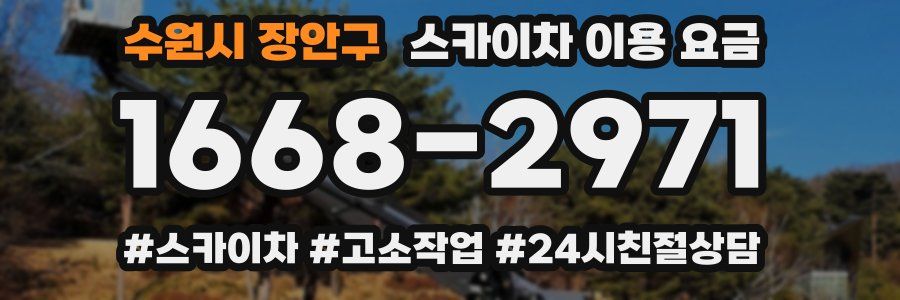 수원시 장안구 스카이차 이용 요금