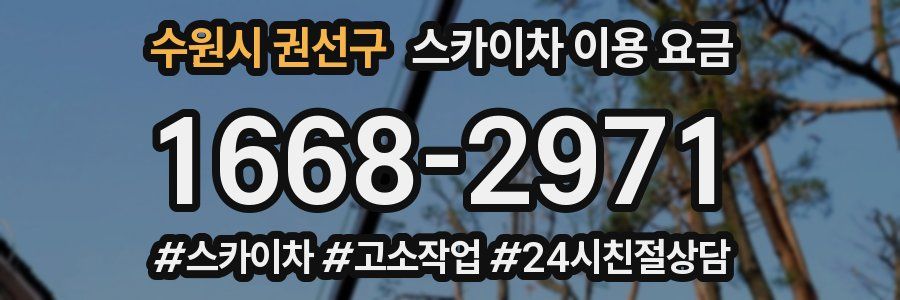 수원시 권선구 스카이차 이용 요금