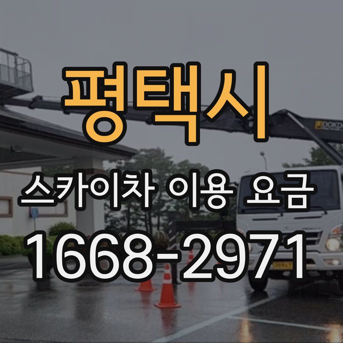 평택시 스카이차 이용 요금