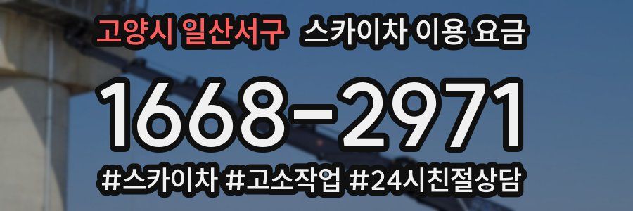 고양시 일산서구 스카이차 이용 요금
