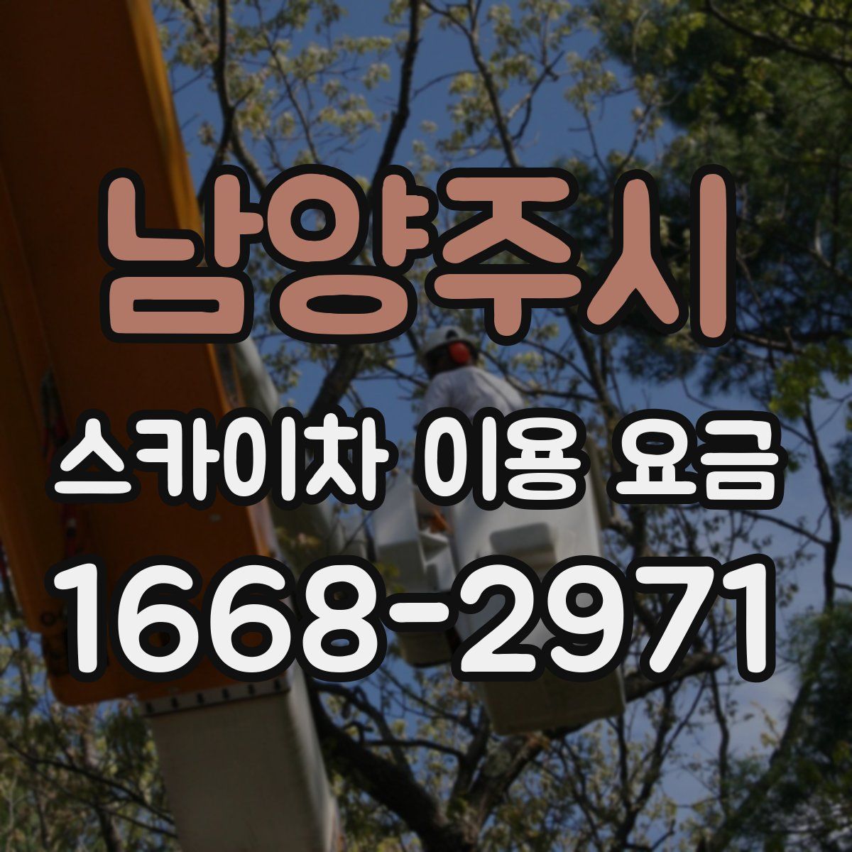 남양주시 스카이차 이용 요금