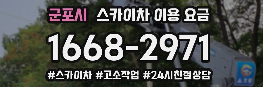 군포시 스카이차 이용 요금