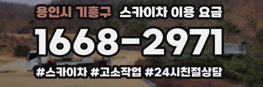 용인시 기흥구 스카이차 이용 요금